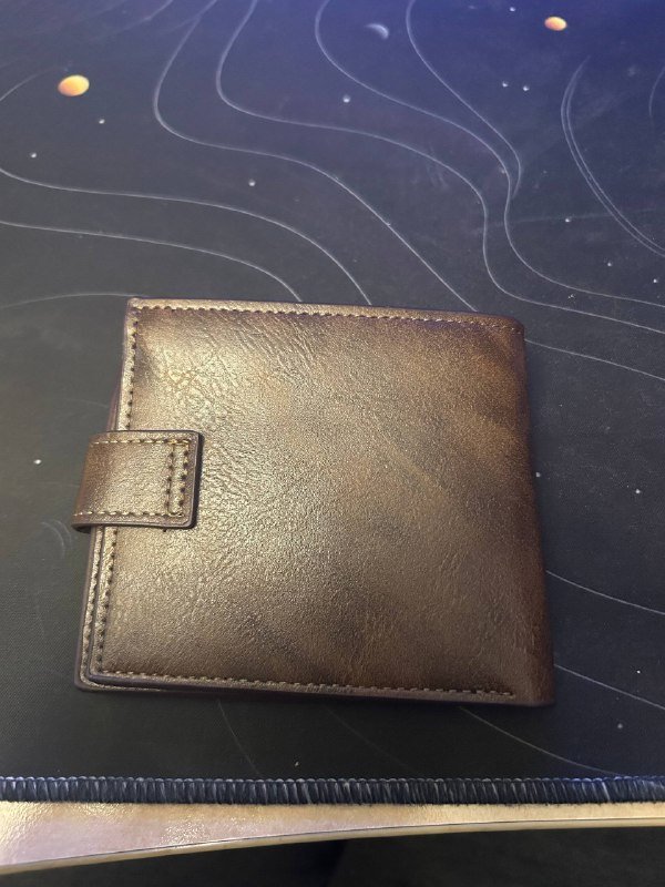 Кошелёк кожаный коричневый 2