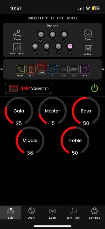 Электрогитара с комбоусилителем Nux 8Bt mk2 7