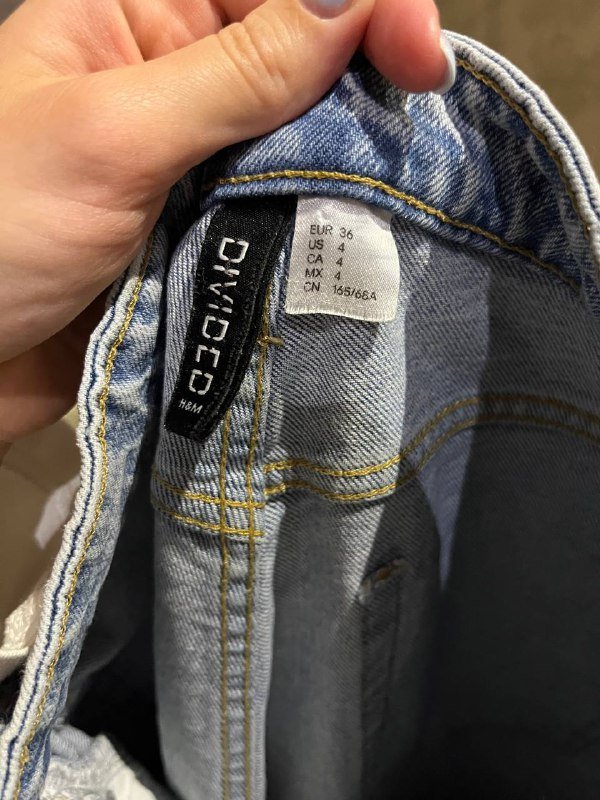 Джинсы женские H&M с разрезом, размер 36 5