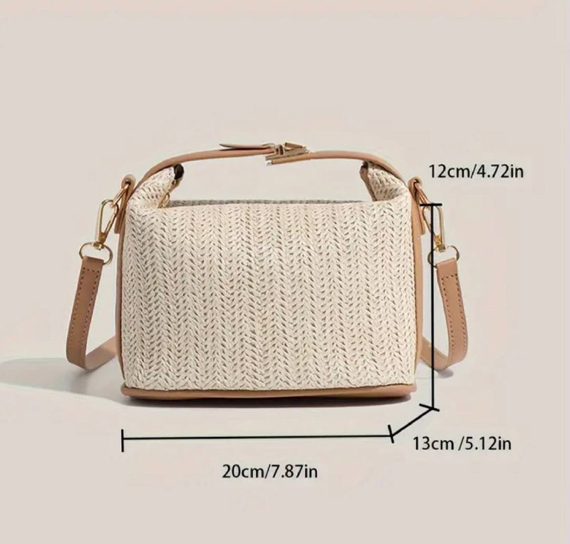 Милая женская сумочка, соломенная, новая 4