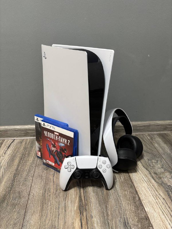 PS5 версия с дисководом, геймпад, игры