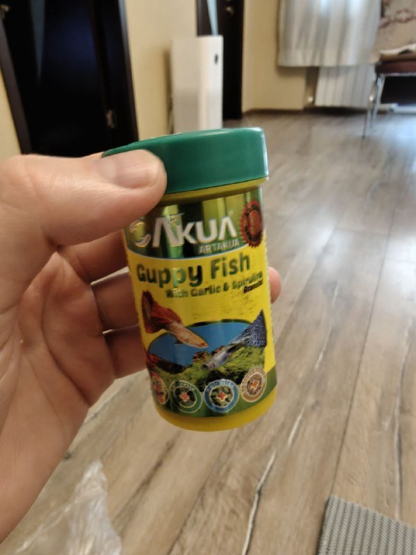 Аквариум с оборудованием, рыбами, кормом и тестами 5