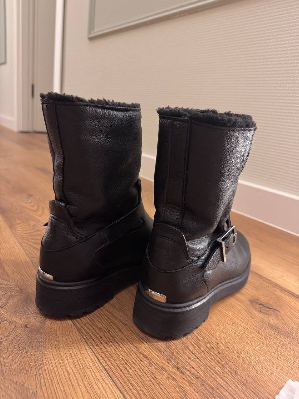 зимние кожаные сапоги Calvin Klein 2