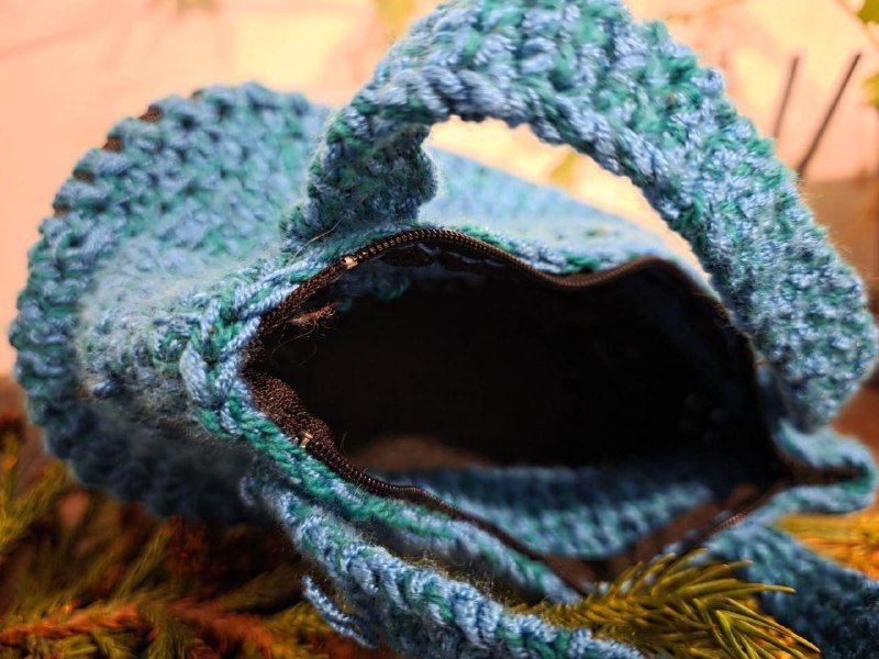 Вязаная сумка ручной работы 2
