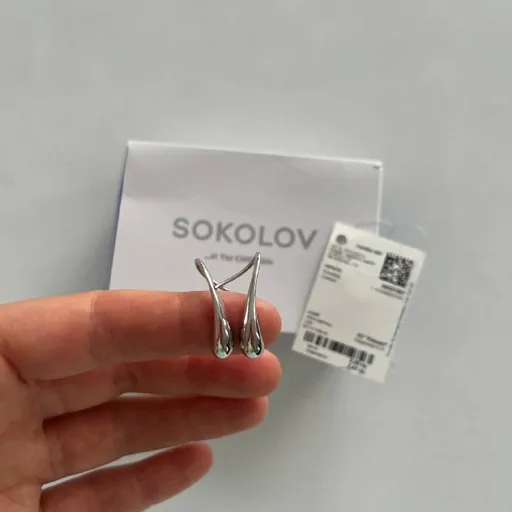 Серебряные серьги Sokolov