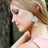 Серьги Cross 3