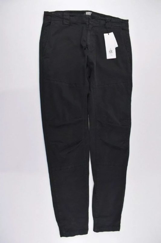 Новые брюки C.P. Company Cotton Blend Satin Jogger Pants черные 46 размер