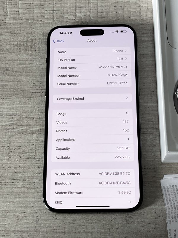 iPhone 15 PRO MAX 256gb 5