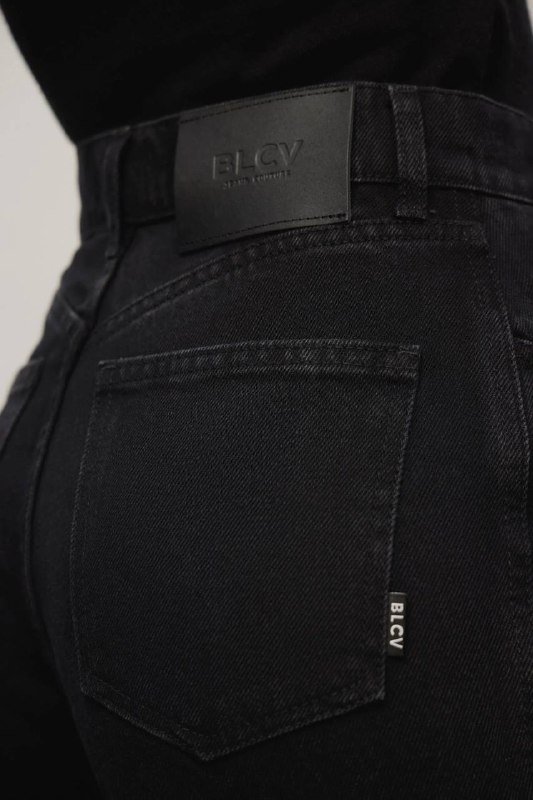 Джинсы BLCV moms straight черные, размер 24 4