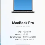 MacBook Pro M1 13-inch 3