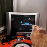 PS2 Slim с играми и Sony Trinitron CRT 1