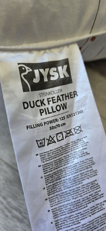 Подушки Jysk пух перо 2 шт