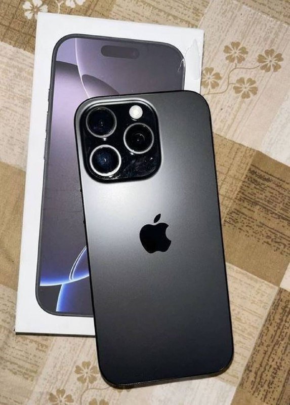 iPhone 16 pro 128 gb, black titan