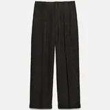 Брюки в елочку с защипами Zara 1