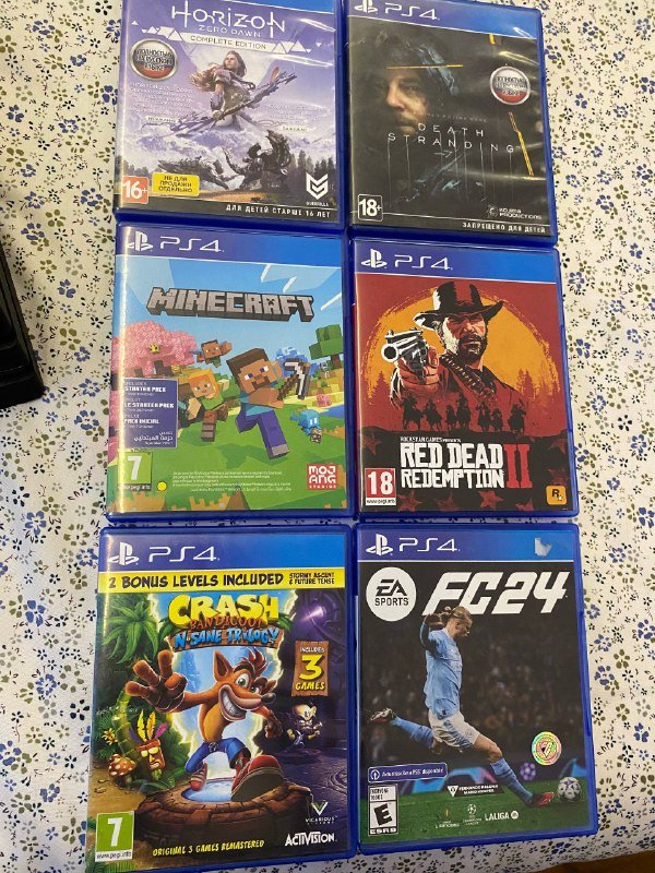 PS4 Pro 1ТБ, 2 джойстика, 6 игр 4