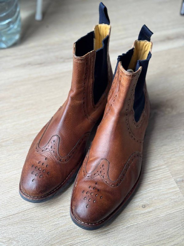 Классические туфли Челси мужские натуральная кожа размер 44,5-45