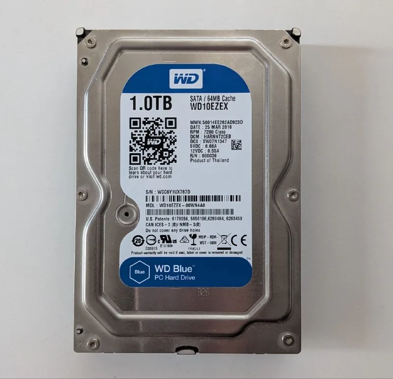 Жёсткий диск HDD Western Digital Blue 1TB 1