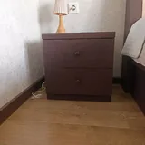 Кровать с матрасом, тумбочки, комод 2