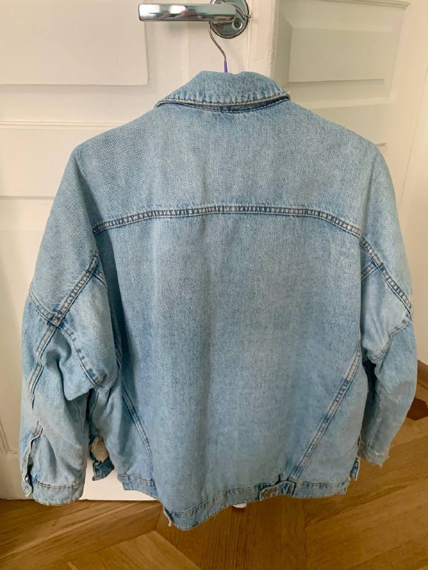 Женская джинсовая куртка Zara, Мужская кожаная косуха 2