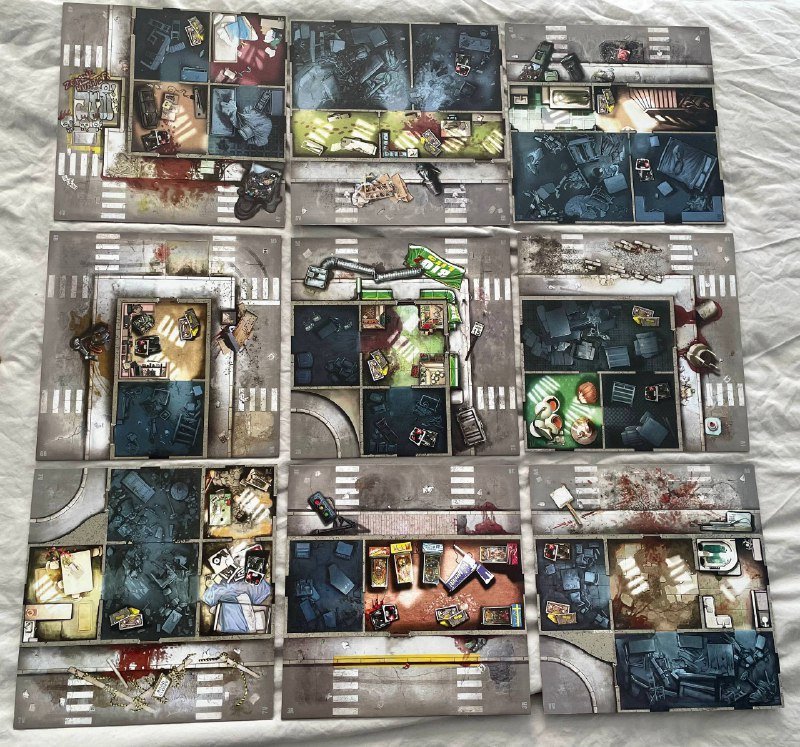 Настольная игра Zombicide с дополнениями и органайзерами 2