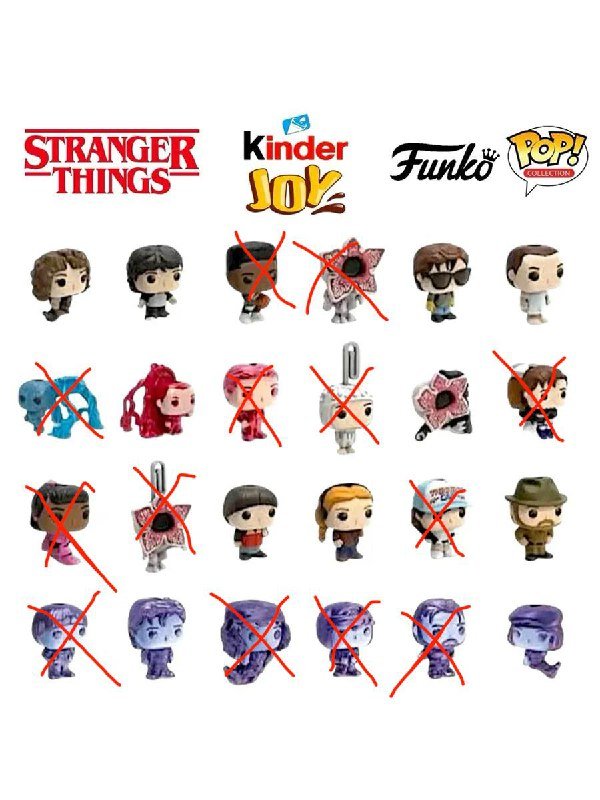 Фигурки Киндер Джой Очень Странные Дела 2