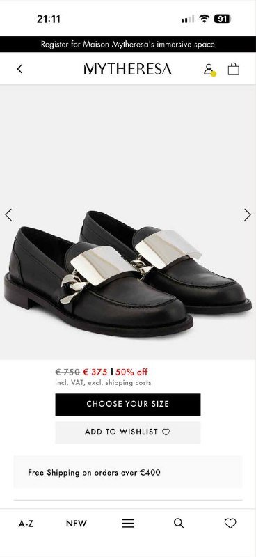 Лоферы J.w.anderson 38 размер 3