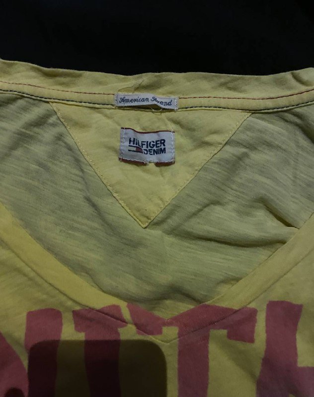 Tommy Hilfiger желтая футболка размер S 2