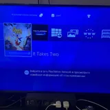 PlayStation 4 Slim, два джойстика, игры 3