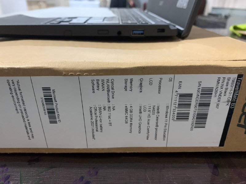 Ноутбук Acer новый с русской клавиатурой