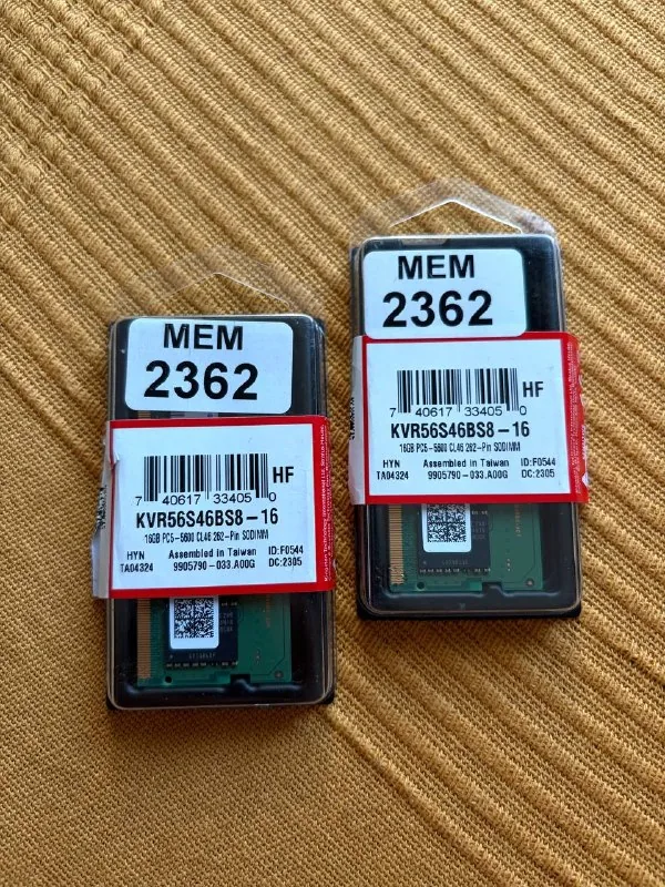 оперативная память Kingston ValueRAM 16 ГБ DDR5 SO-DIMM