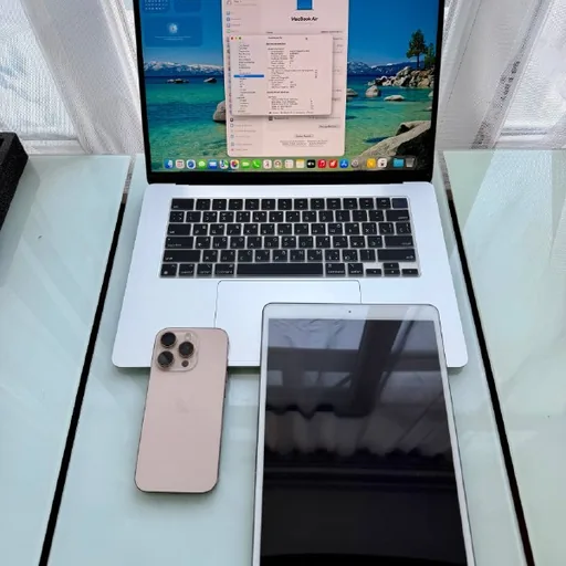 MacBook Air 15 M2, iPhone 16 Pro, iPad Air 3