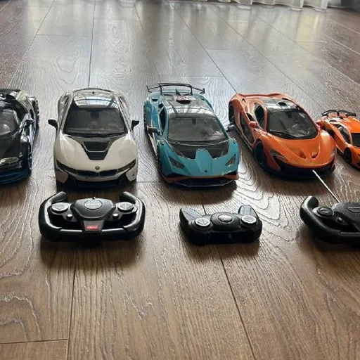 BMV, BUGATTI, McLaren, Lambargini რადიომართვადი მანქანების კოლექცია
