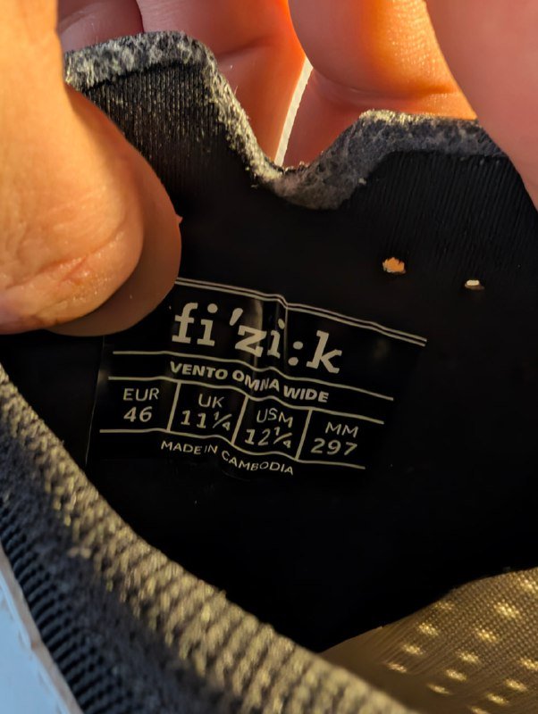 Fizik Vento Omna Wide велотуфли размер 46, б/у 5