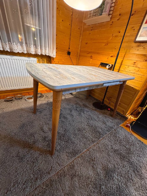 Синий стол 159x75 см, 130x75 см 4