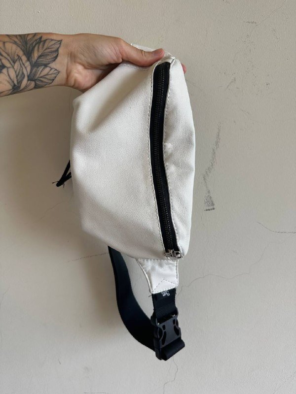 Черная сумка поясная, Белая поясная сумка 5