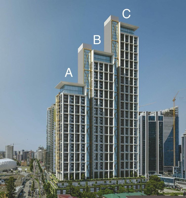 Студия в NEXT Address, Батуми, 31.3 м², 22 этаж