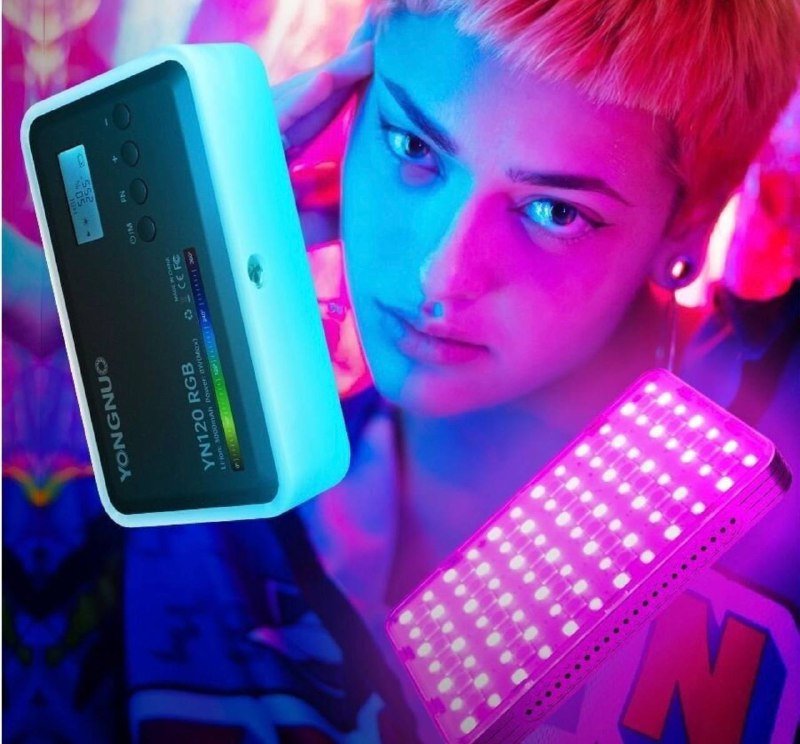 Портативный видео свет Yongnuo с мини штативом 5