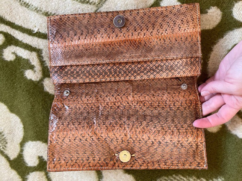 Клатч из натуральной змеи 2