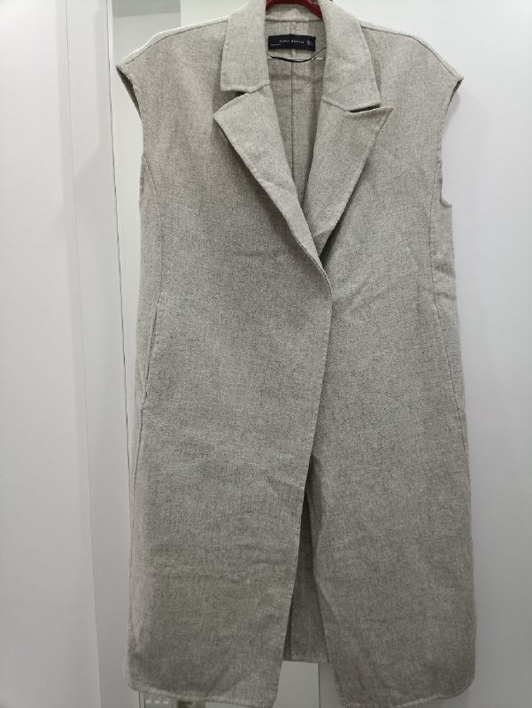 Пальто Zara без рукавов женское S-M 2