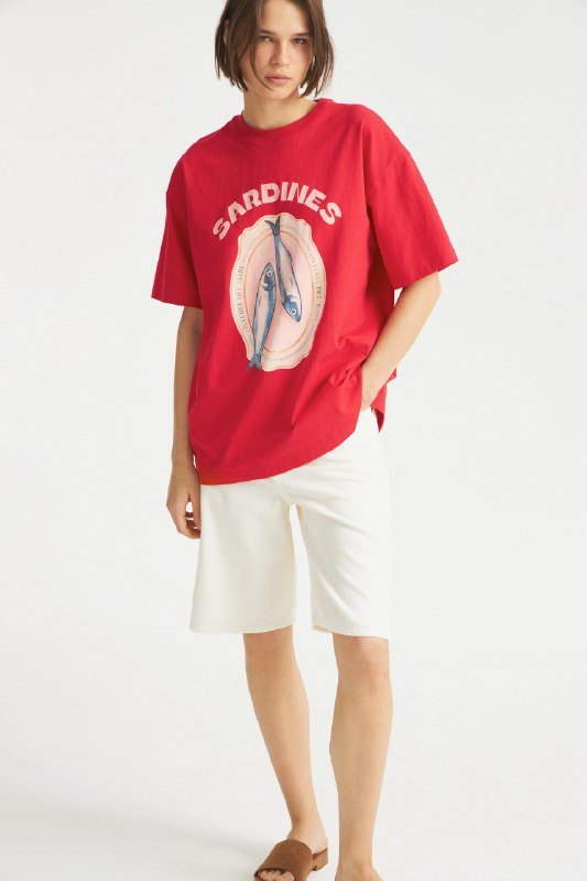 Футболка Lime красная XL хлопок