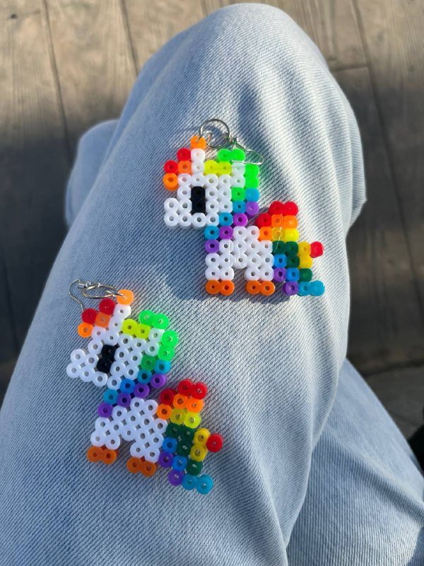 Две пары серег из бисера 2