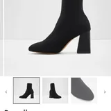 Бордовые кожаные сапоги Topshop Tiggy, чёрные ботинки ALDO Rowallan 7