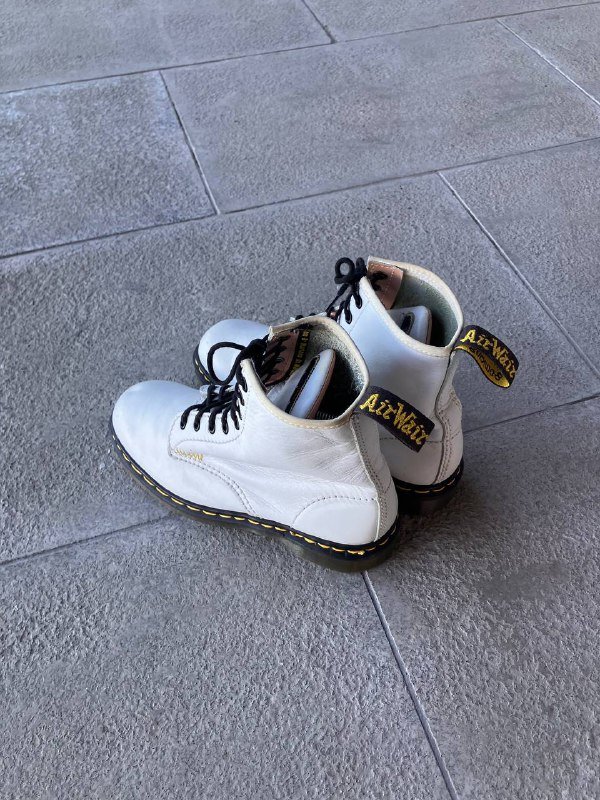 Винтажные ботинки Dr. Martens 9566 белые размер UK 6.5 2