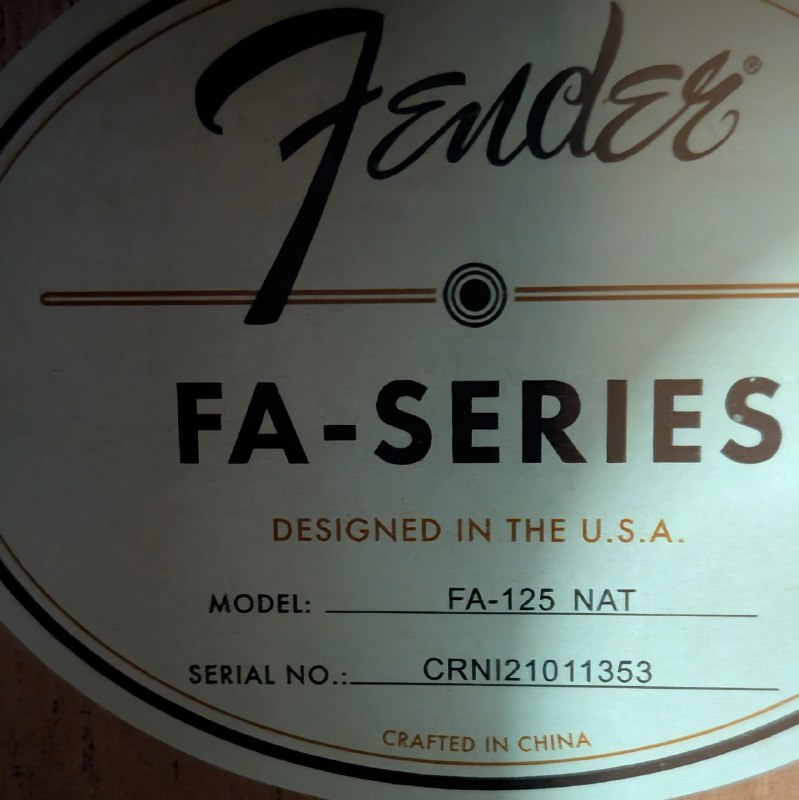 акустическая гитара Fender F-125 2