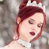 Колье Белые Листья 6