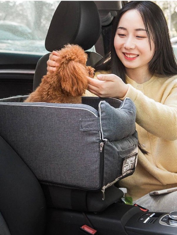 Переноска автокресло для собак и кошек мелких пород 7