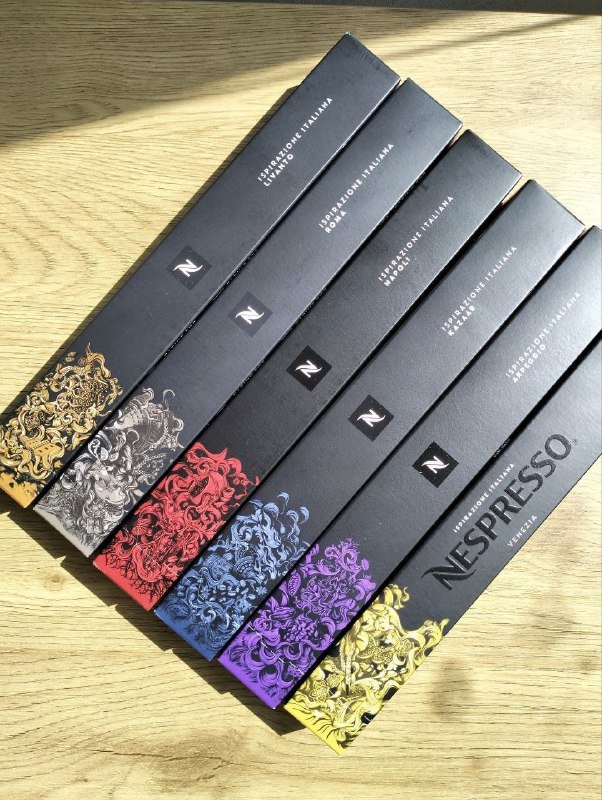 Кофе капсулы Nespresso набор из 6 упаковок 60 капсул