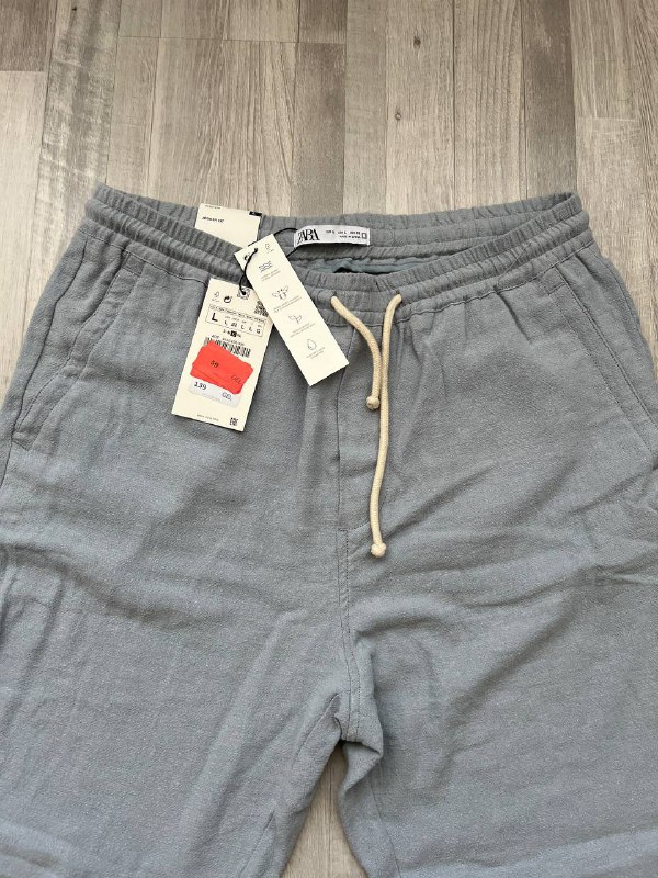 льняные мужские штаны Zara, размер L