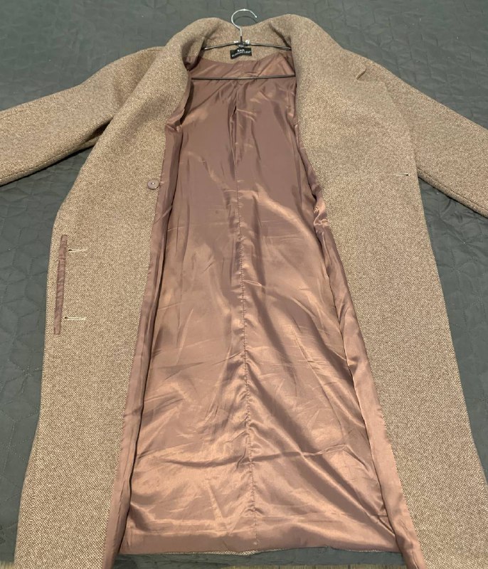 Пальто капучино оверсайз S/M 2