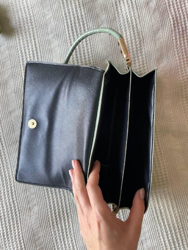 Сумка небольшая зелёная 5